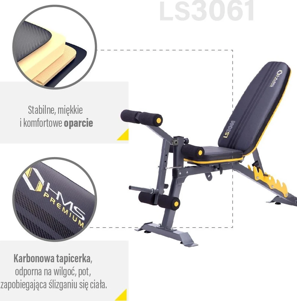 LS3061 BARBELL BENCH HMS PREMIUM