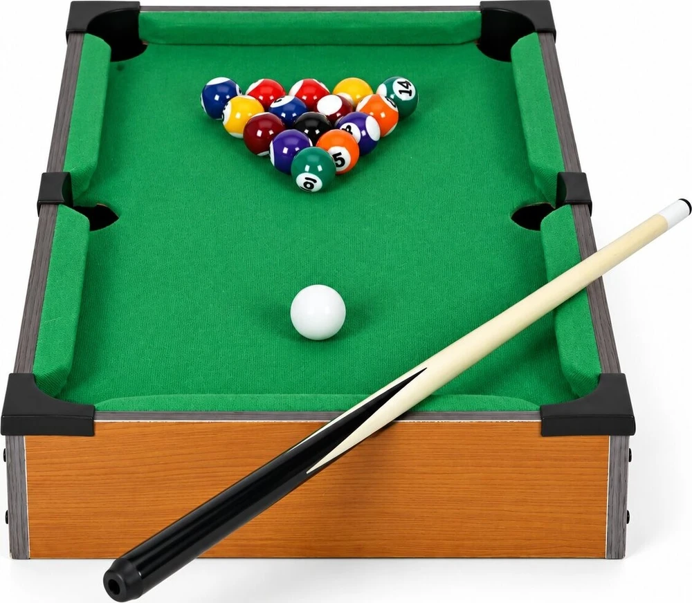 Stół do bilarda mini 50x30 cm komplektas do gry vaikams priedai ECOTOYS