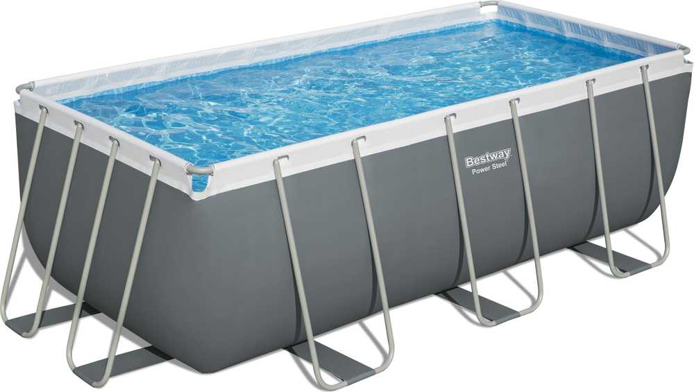 Stovas prie baseino 412 cm x 201 cm x 122 cm POWER STEEL BESTWAY