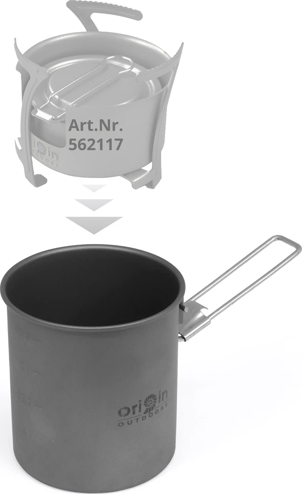 Stovyklavimo puodas Origin Outdoors Titanium