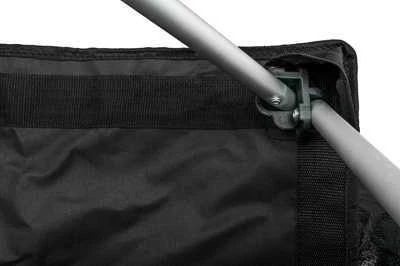 Sudedama kėdė BasicNature Travel Comfort, juoda