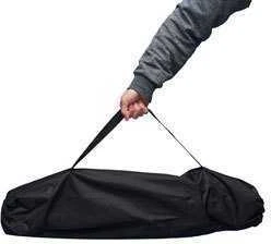 Sudedama kėdė BasicNature Travel Comfort, juoda