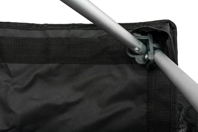 Sudedama kėdė BasicNature Travel Comfort, juoda