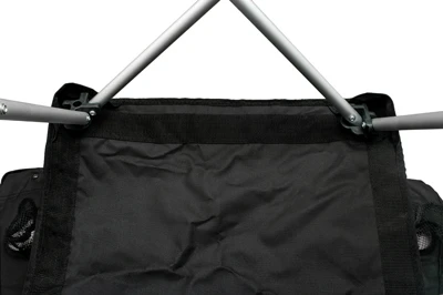 Sudedama kėdė BasicNature Travel Comfort, juoda