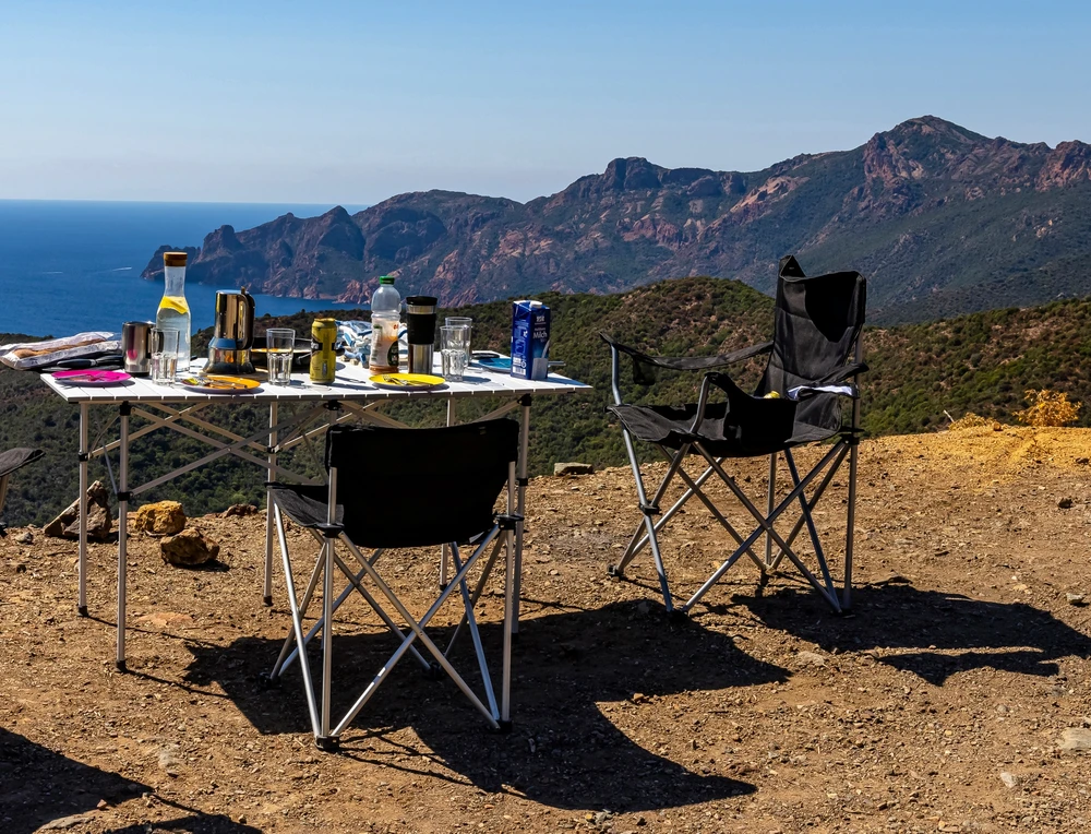 Sulankstoma kėdė BasicNature Travelchair Standard, juoda