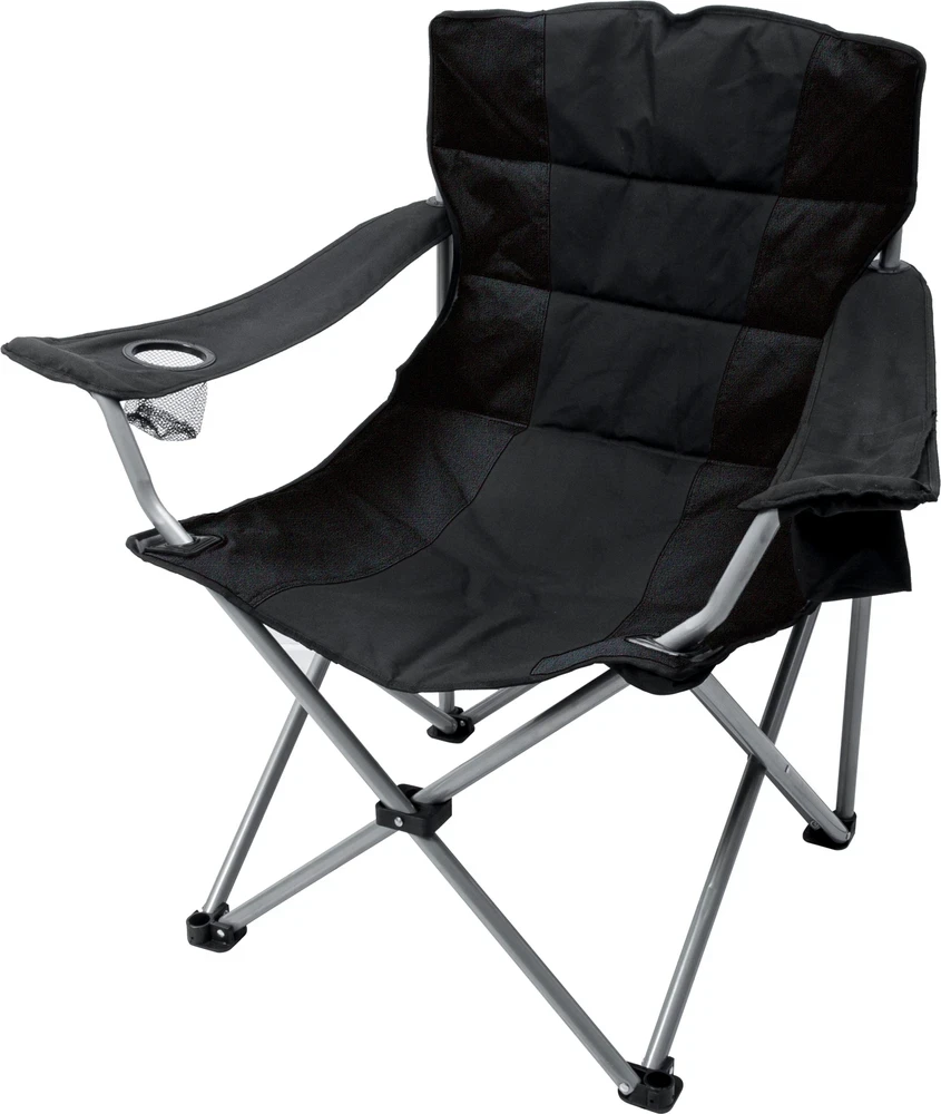 Sudedama kėdė BasicNature Travelchair Holiday, juoda