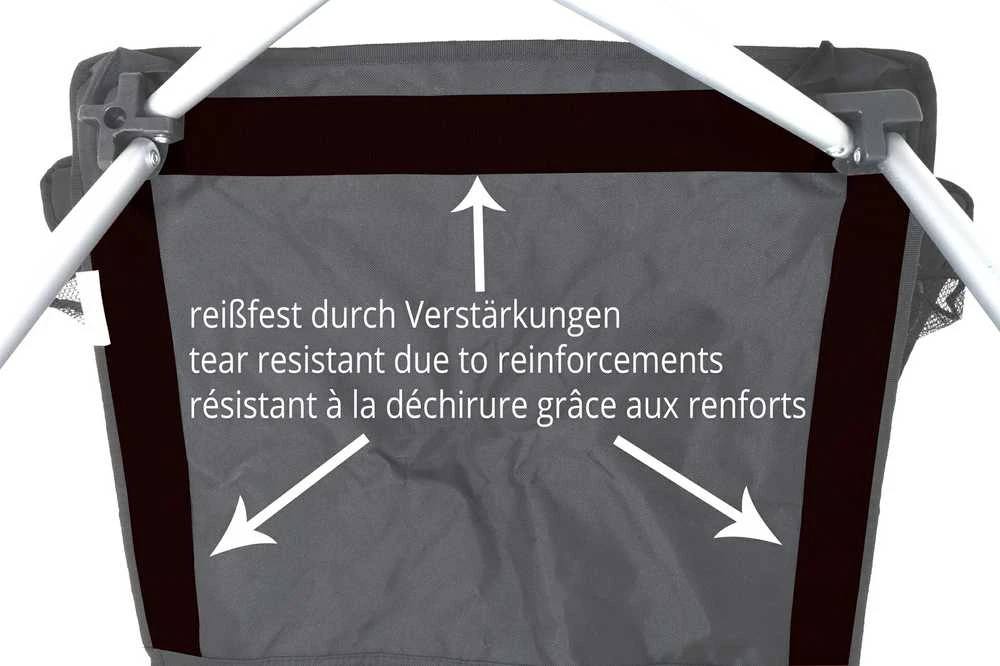 Sulankstoma kėdė BasicNature Travelchair Standard, juoda