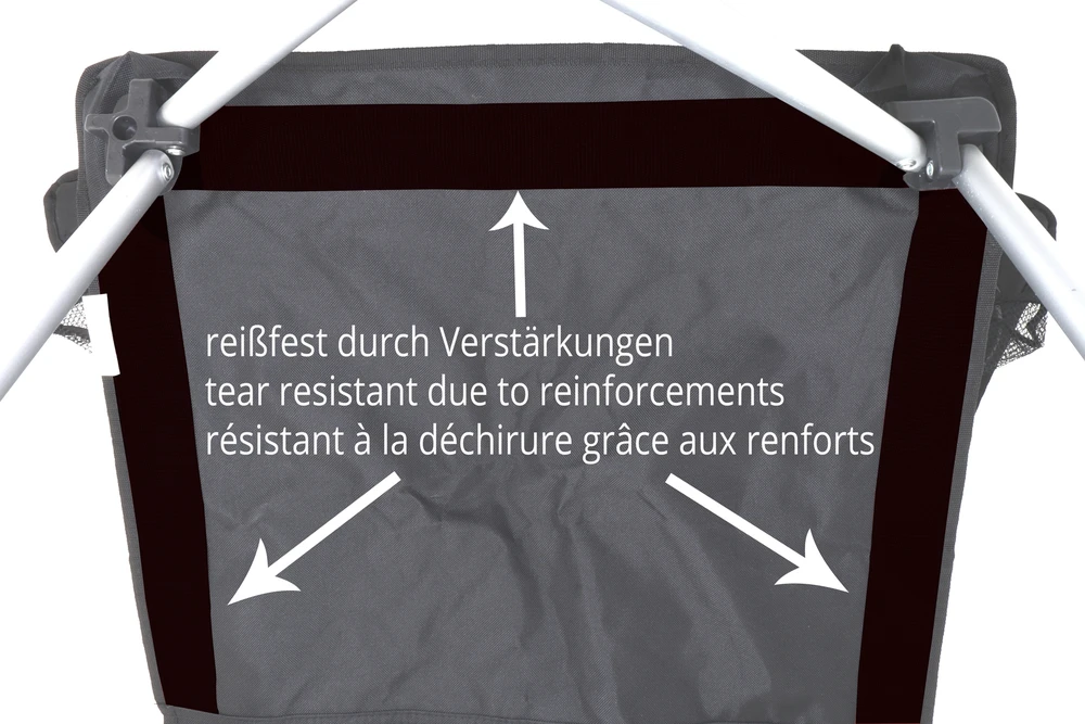 Sulankstoma kėdė BasicNature Travelchair Standard, juoda