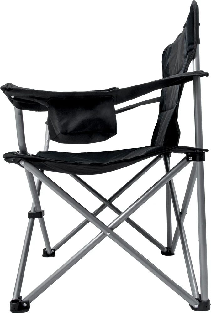 Sudedama kėdė BasicNature Travelchair Holiday, juoda