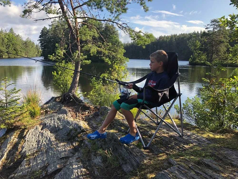 Sudedama kėdė BasicNature Travelchair Holiday, juoda
