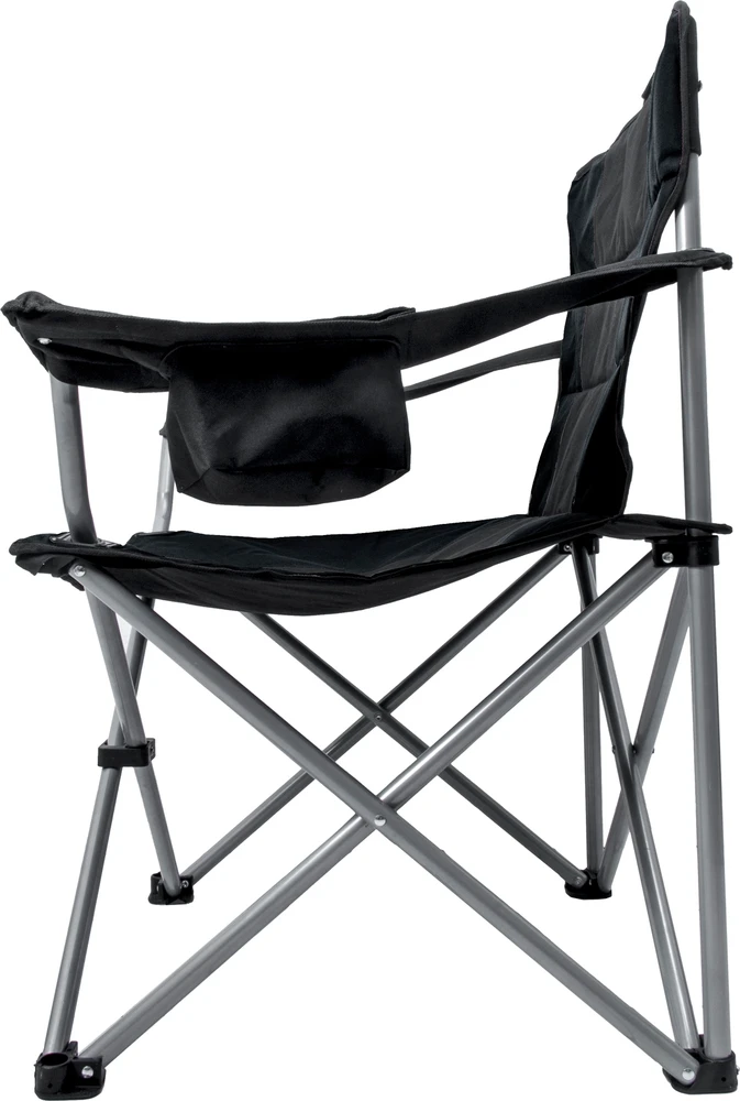 Sudedama kėdė BasicNature Travelchair Holiday, juoda