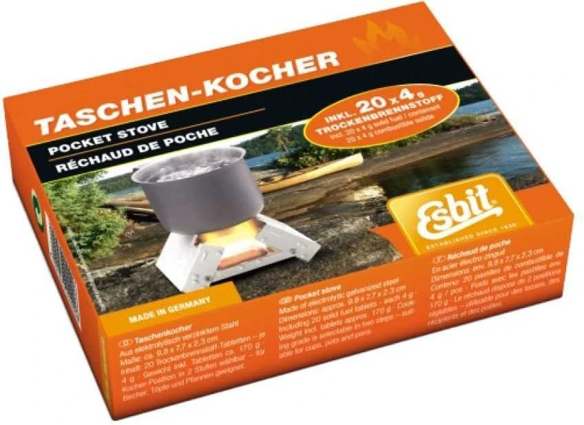 Mil-Tec VOKIŠKAS ESBIT® FOLD. KROSNELĖ SU KURO SKIRTUKU.
