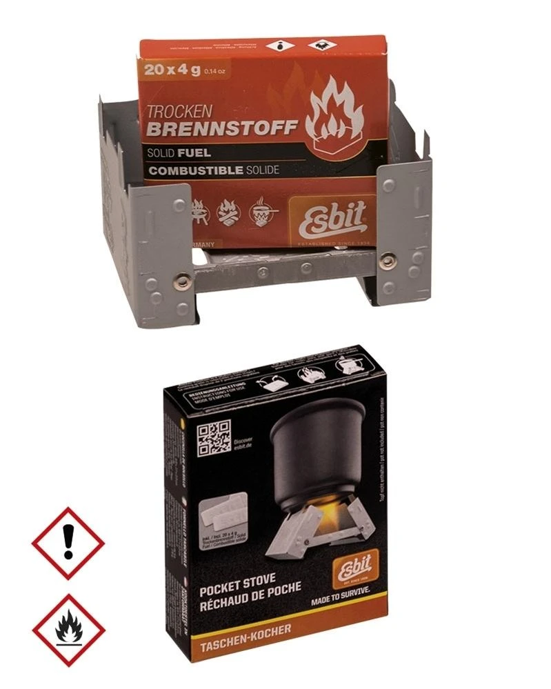 Mil-Tec VOKIŠKAS ESBIT® FOLD. KROSNELĖ SU KURO SKIRTUKU.