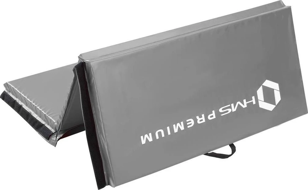 Sulankstomas gimnastikos čiužinys HMS Premium MGS01, 2400x1200mm, pilkas