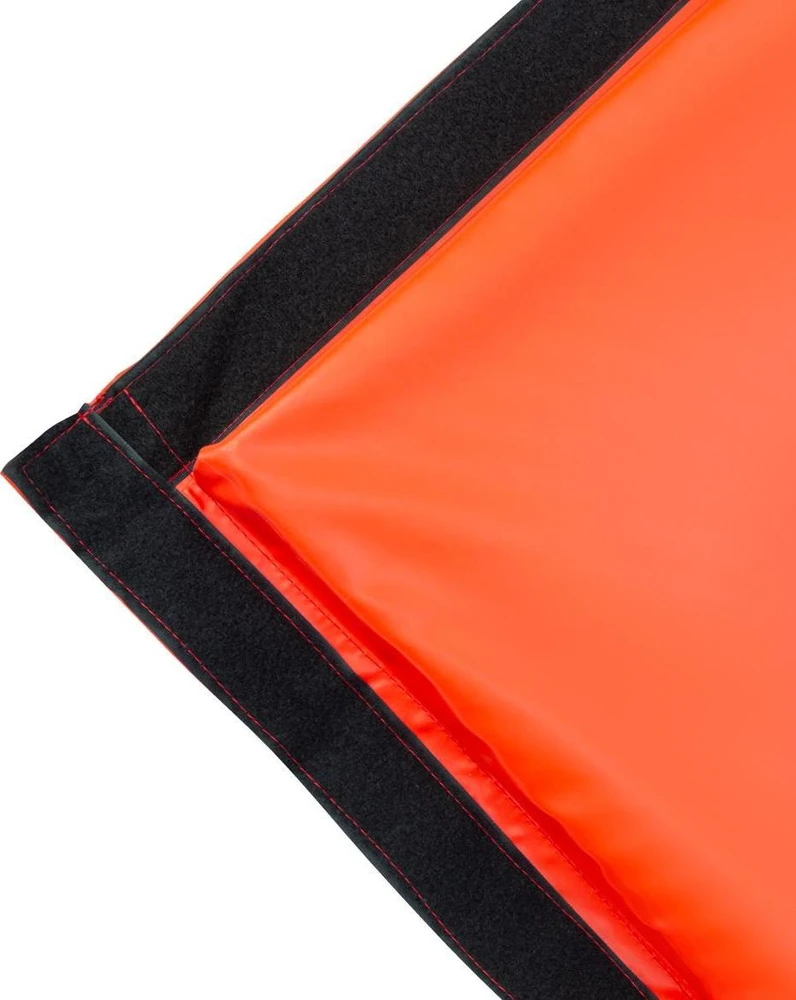 Sulankstomas gimnastikos kilimėlis HMS Premium MGS01 2400x1200mm, raudonas