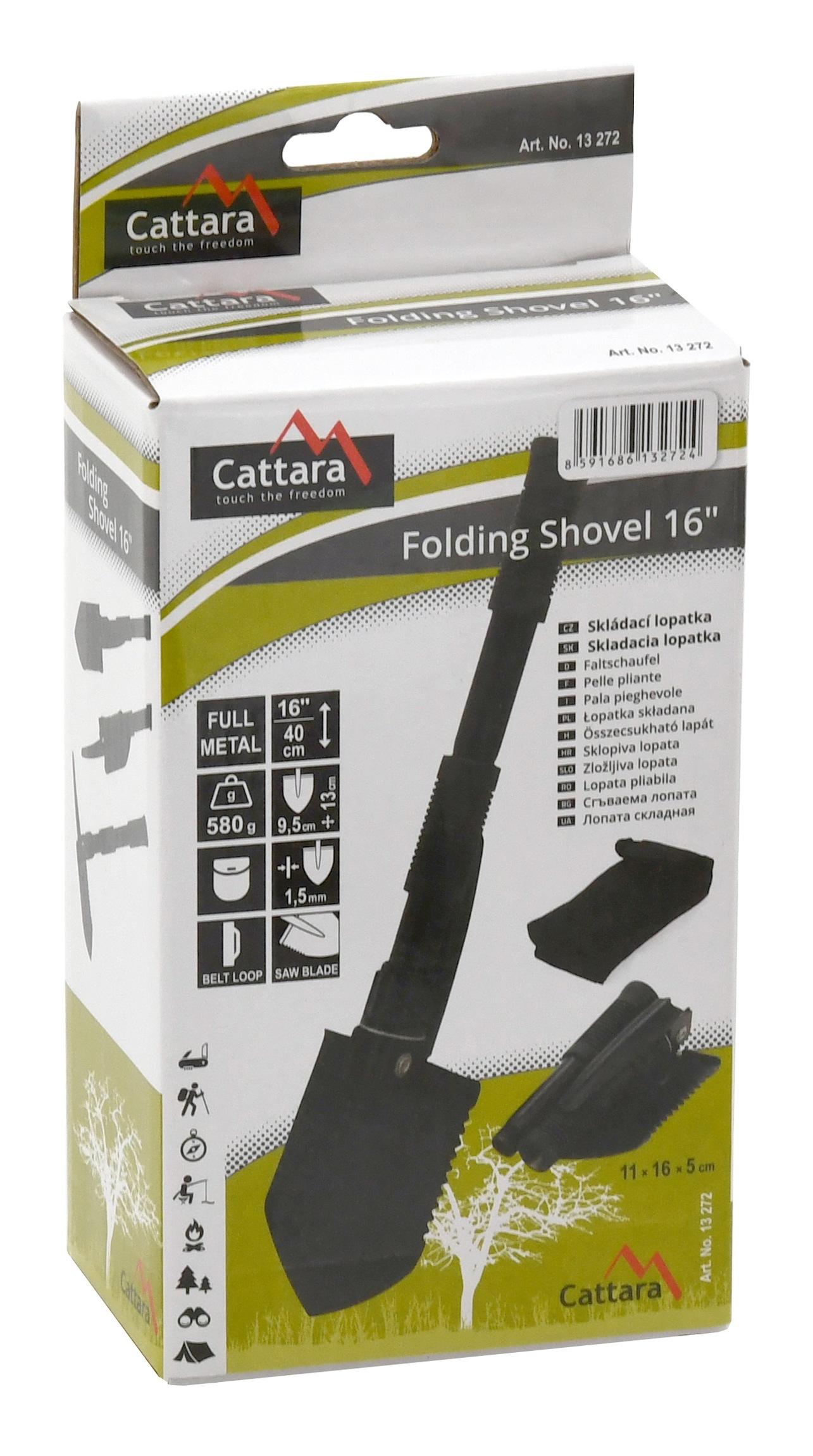 Sulankstomas metalinis kastuvas Cattara 40 cm