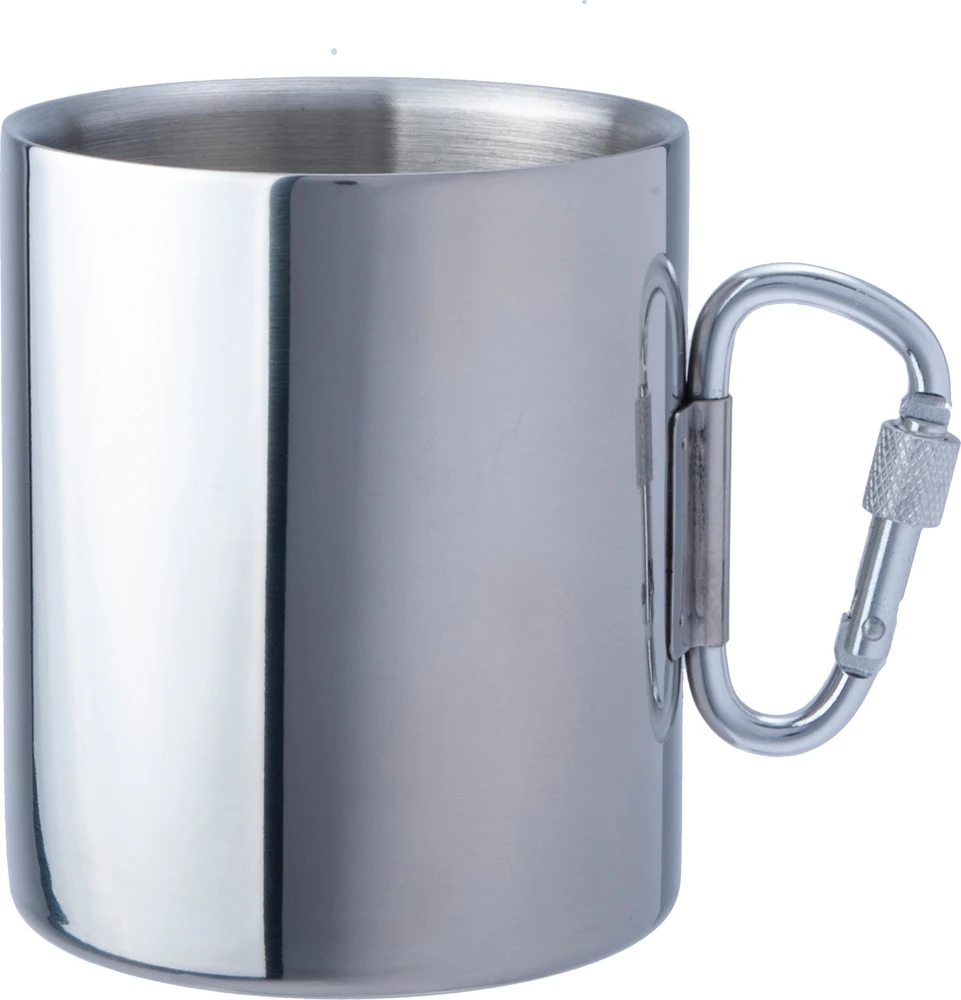 Sulankstomas nerūdijančio plieno puodelis BasicNature Space Safer Thermo, 0.34L