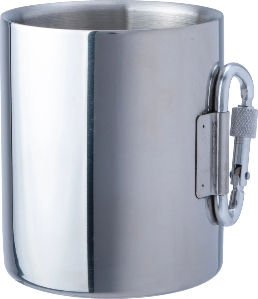 Sulankstomas nerūdijančio plieno puodelis BasicNature Space Safer Thermo, 0.34L