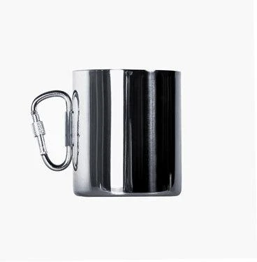 Sulankstomas nerūdijančio plieno puodelis BasicNature Space Safer Thermo, 0.34L