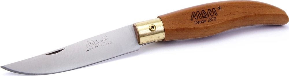 Sulankstomas peilis MAM Iberica 2010, buksmedžio mediena, 7.5cm