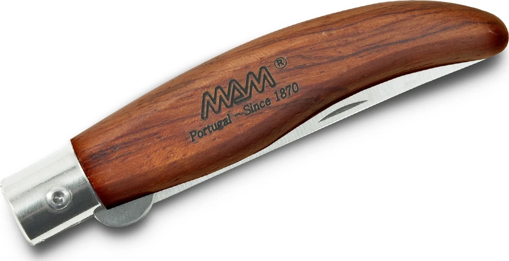Sulankstomas peilis su apsauginiu užraktu MAM Iberica 2011, buksmedžio mediena, 7.5cm