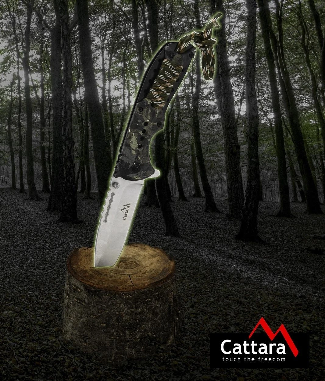Sulankstomas peilis su fiksacija Cattara Cana 21,6 cm