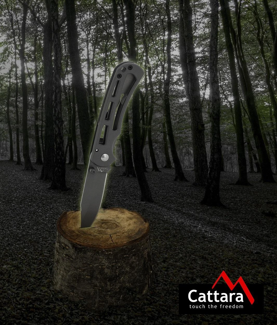 Sulankstomas peilis su fiksacija Cattara Bolet 16,5 cm