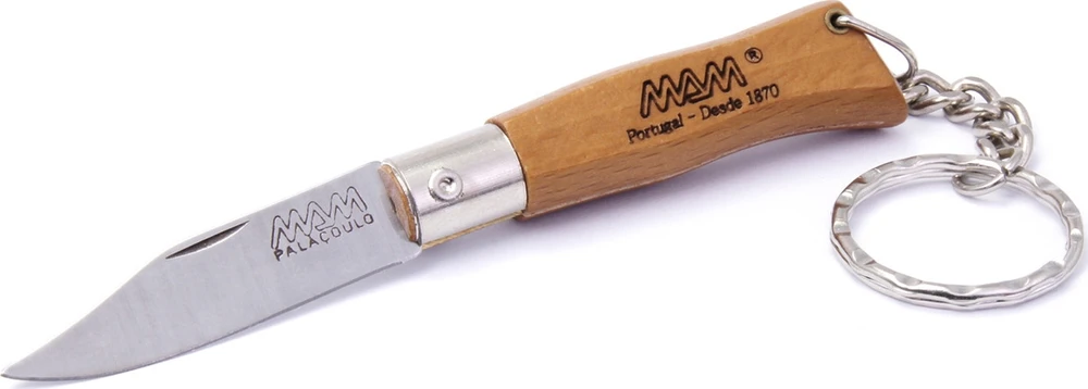 Sulankstomas peilis su raktų pakabuku MAM Douro 2002, buksmedžio mediena, 4.5cm