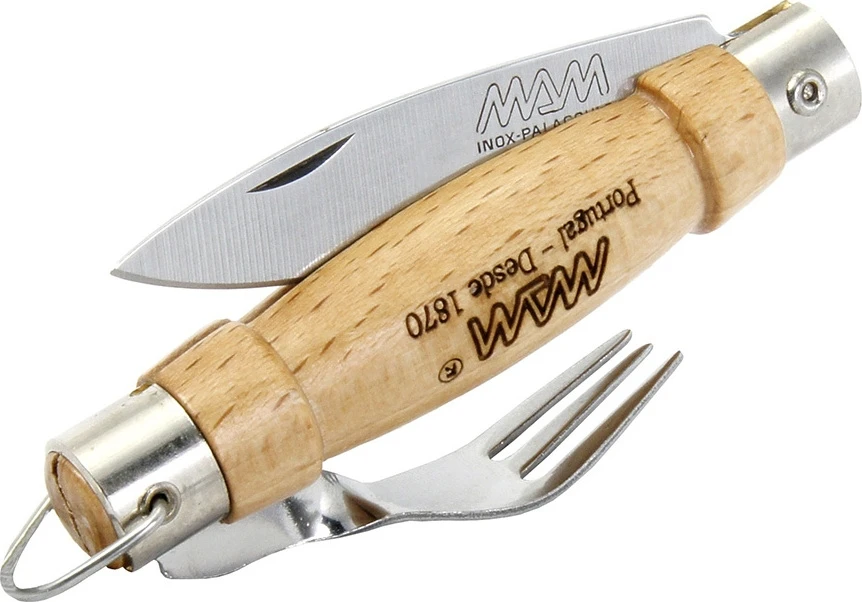 Sulankstomas peilis su šakute MAM Traditional 2020, 6.1cm