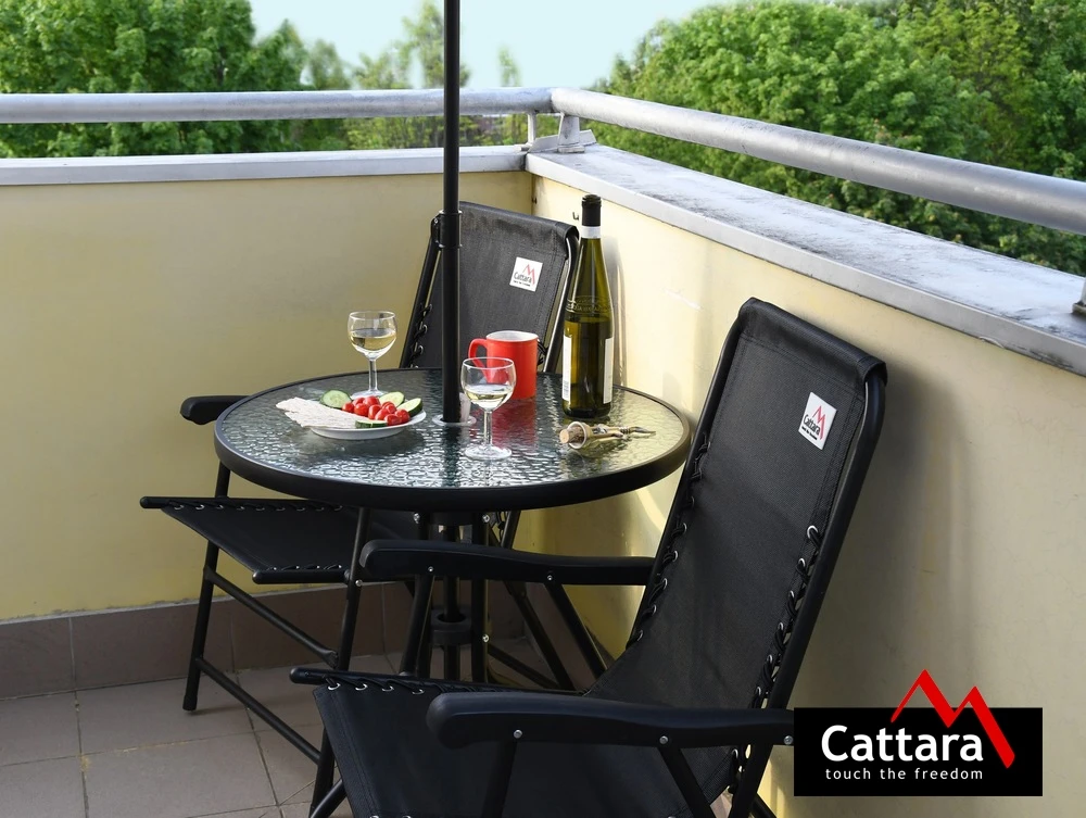 Sulankstomas skėtis Cattara Terst 180 cm – pilkas