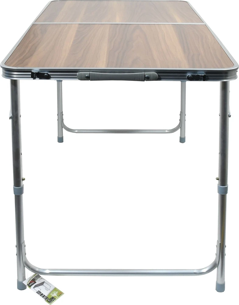 Sulankstomas turistinis stalas Cattara Double – rudas