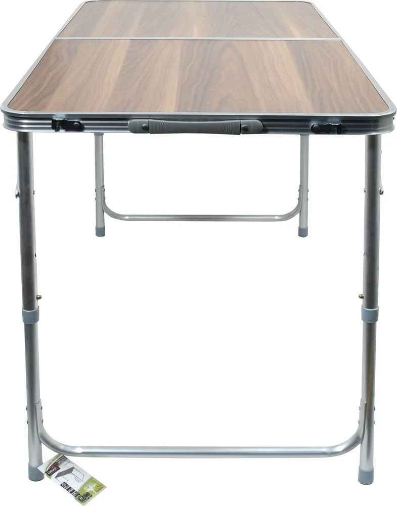 Sulankstomas turistinis stalas Cattara Double – rudas