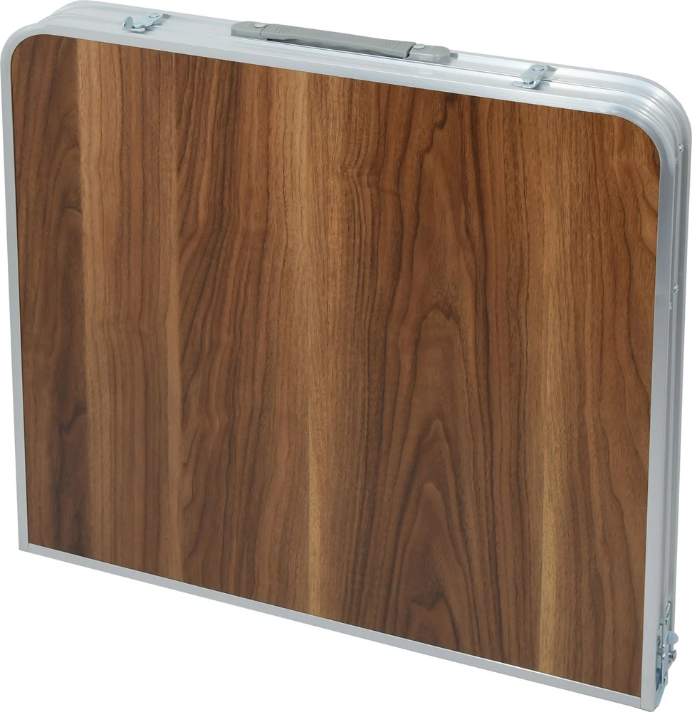 Sulankstomas turistinis stalas Cattara Double – rudas