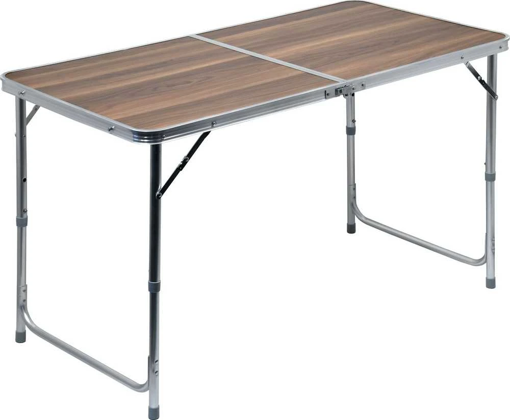 Sulankstomas turistinis stalas Cattara Double – rudas