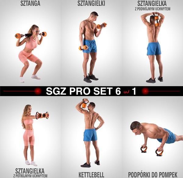 Svorių rinkinys HMS Pro Set SGZ215, 6in1, 15kg