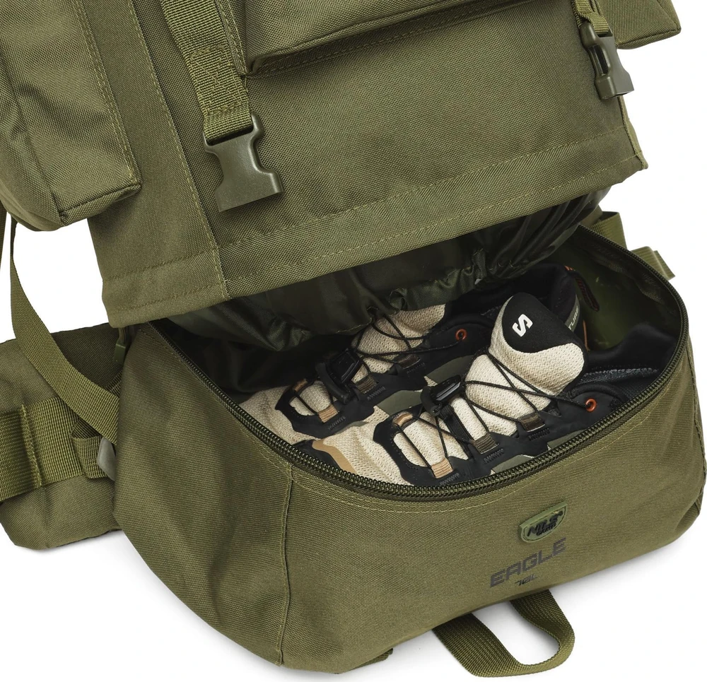Nils Extreme Taktinė kuprinė NILS CAMP NC3901 Eagle, žalia, 70 l