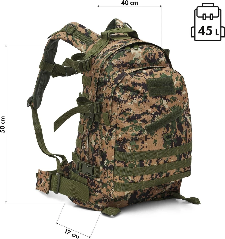 Taktinė kuprinė NILS Camp NC3904 Vanguard Moro 45 l