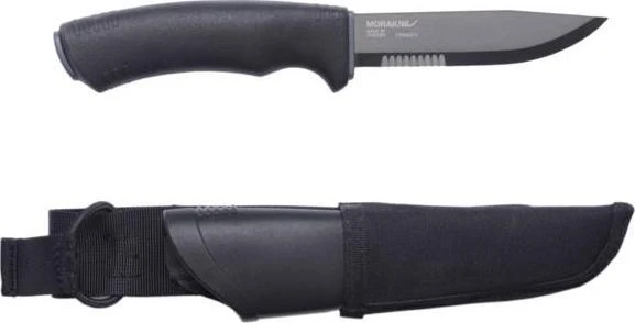 Taktinis peilis Morakniv Tactical SRT, nerūdijantis plienas, juodas
