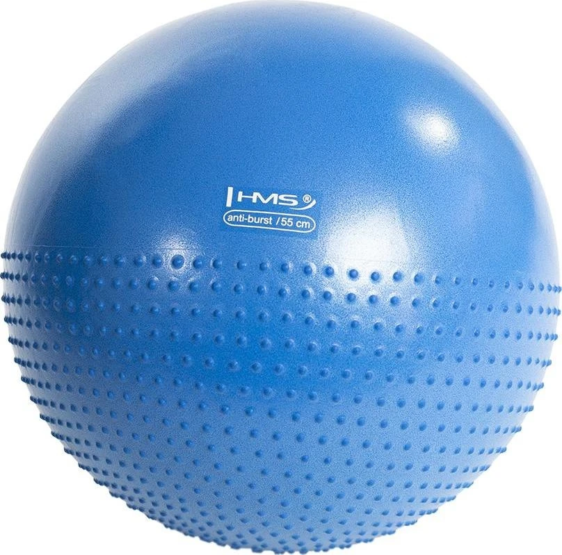 Tamsiai mėlynas gimnastikos kamuolys HMS YB03 New 55 cm
