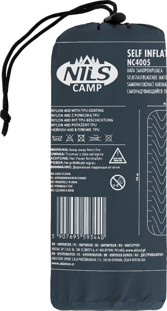 Nils Extreme Tamsiai pilkas turistinis kilimėlis NC4005 NILS CAMP