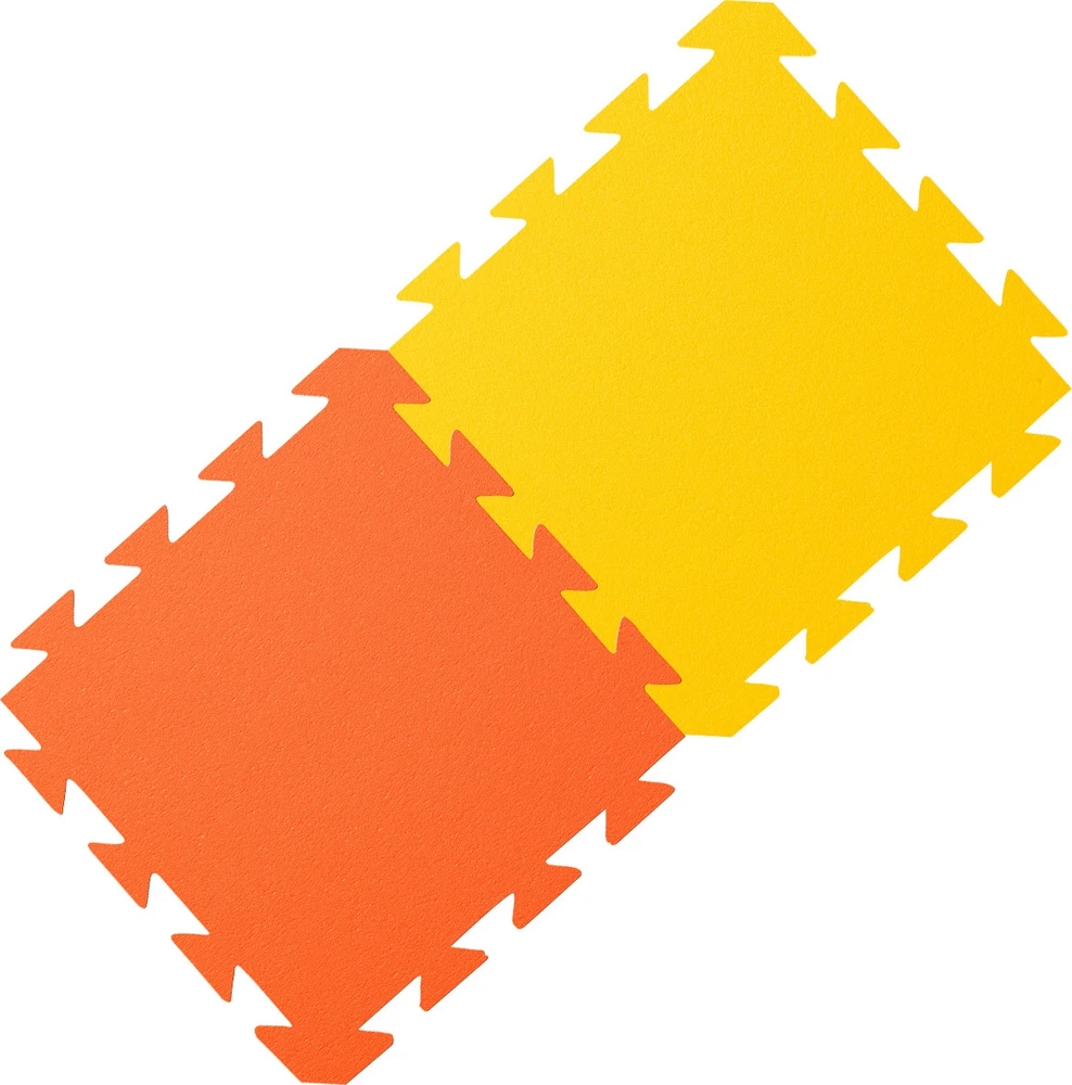 Tatamis-dėlionė Yate, 29x29x1,2 cm - geltonas/oranžinis