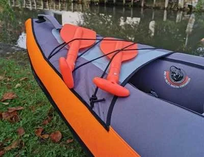Teleskopinis irklas BasicNature Mini 107 cm, oranžinis