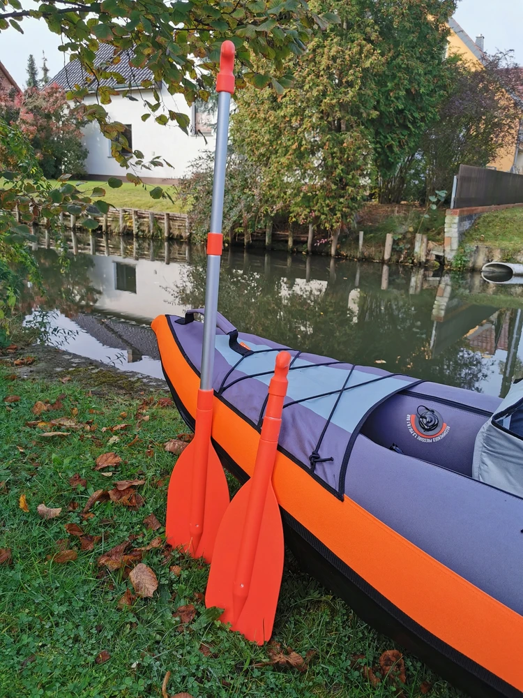 Teleskopinis irklas BasicNature Mini 107 cm, oranžinis