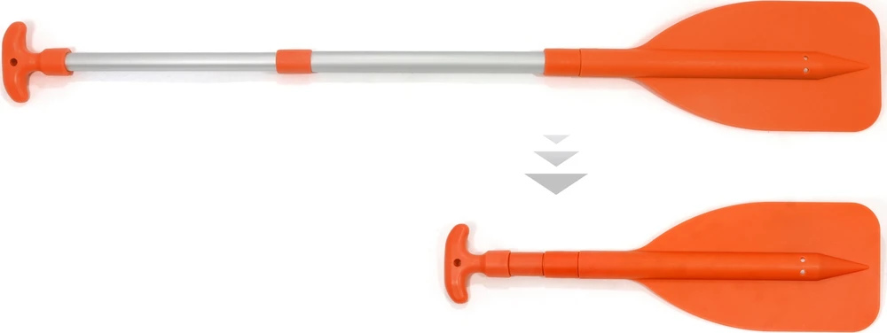 Teleskopinis irklas BasicNature Mini 107 cm, oranžinis