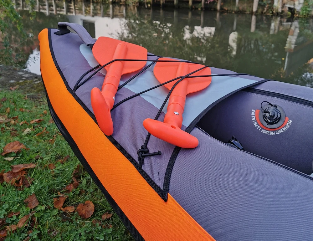 Teleskopinis irklas BasicNature Mini 107 cm, oranžinis