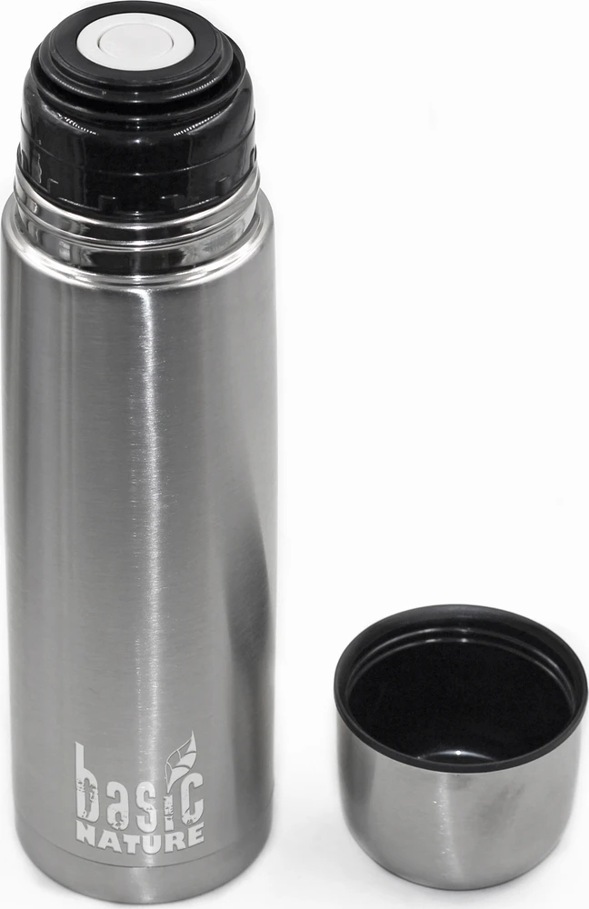 Termosas BasicNature Vacuum, 0.5L, nerūdijančio plieno