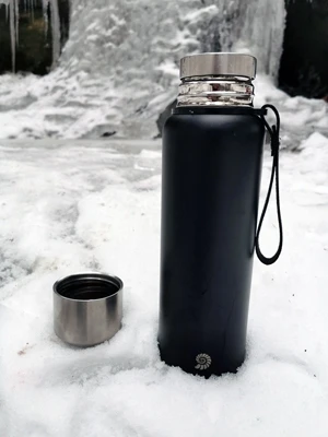 Termosas Origin Outdoors Vacuum PureSteel, 0.1L, juodas