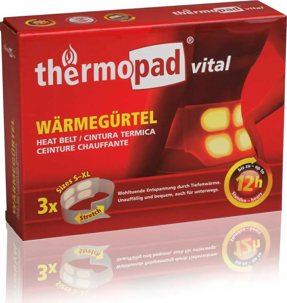 Yate Šildantis diržas Thermopad, 3 vnt.