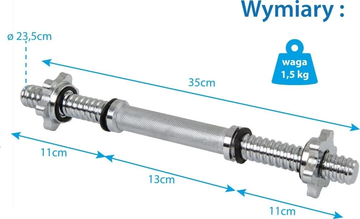 Enero Tiesus grifas EB Fit, 35cm, su užraktais, Diam. 23mm