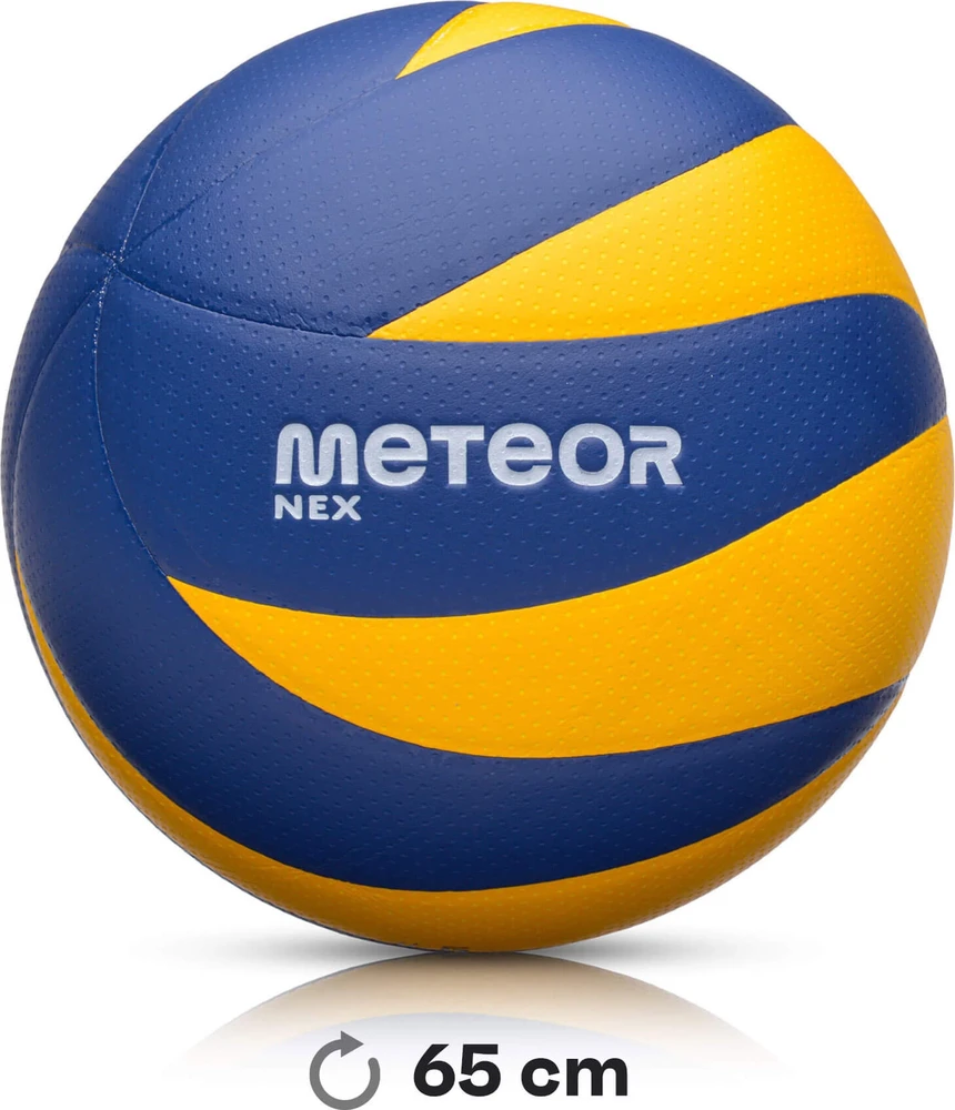 Tinklinio kamuolys Meteor Nex geltonas/mėlynas
